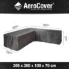 AeroCover Loungesethoes Hoekbank L 300