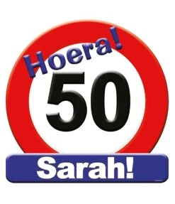 Huldeschild 50 Jaar Sarah