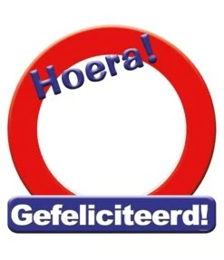 Huldeschild Gefeliciteerd