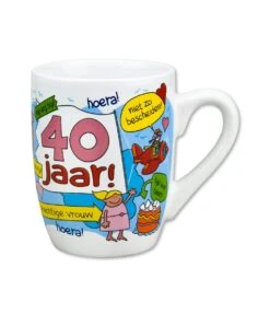 Cartoonmok 40 Jaar Vrouw
