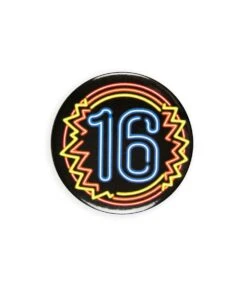 Neon Button 16 Jaar OP=OP