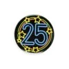Neon Button 25 Jaar OP=OP