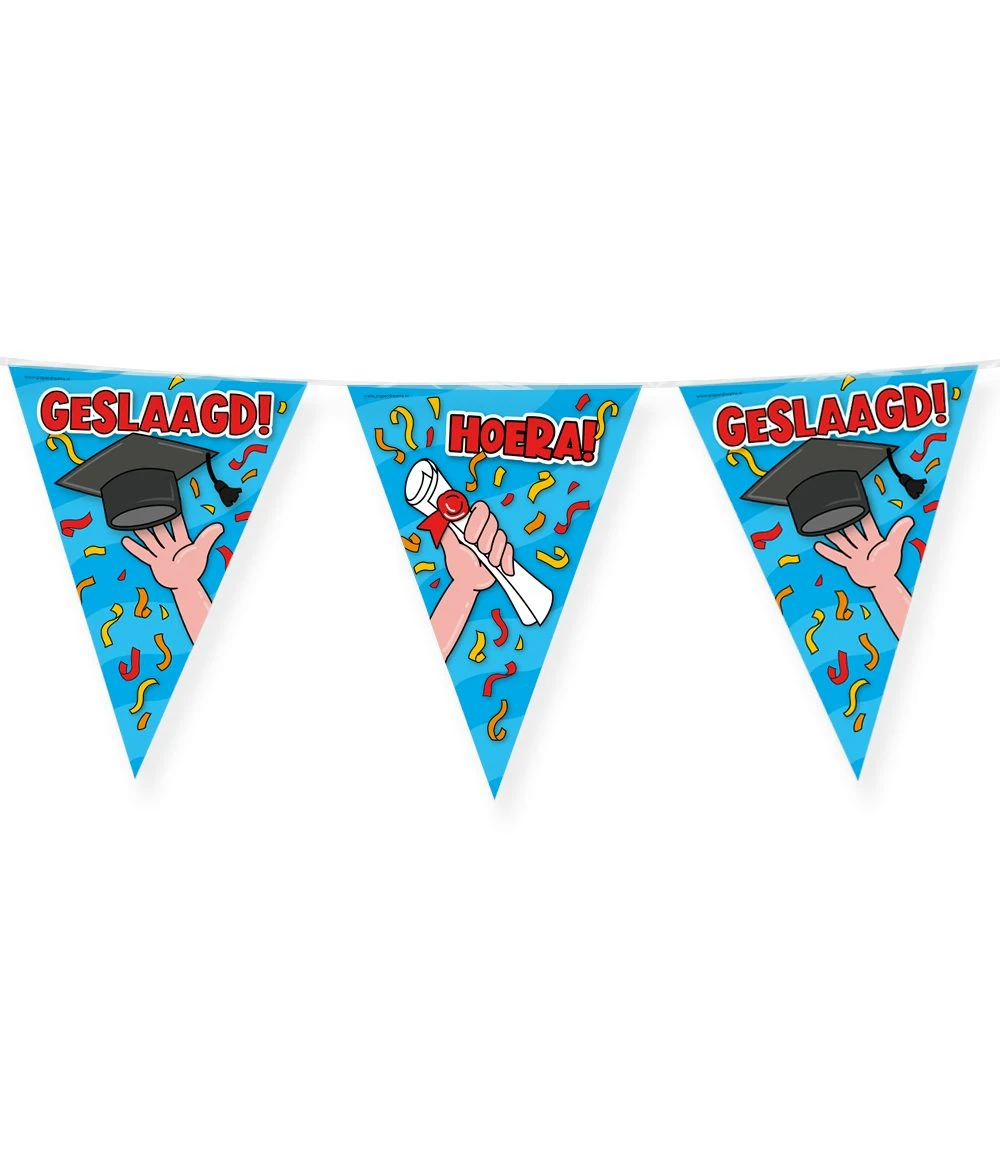 Vlaggenlijn Geslaagd School 10 Meter