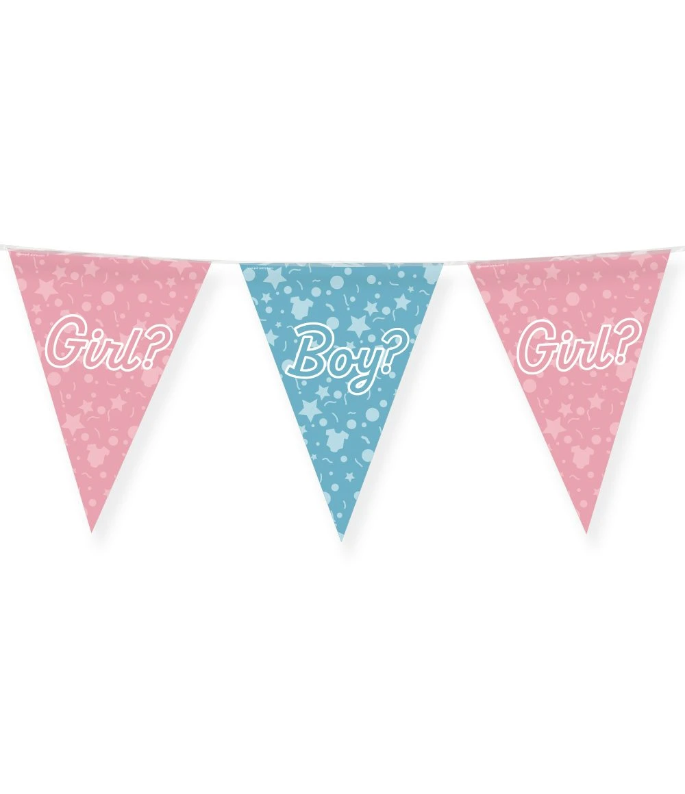 Folie Vlaggen Gender Reveal - Afbeelding 2