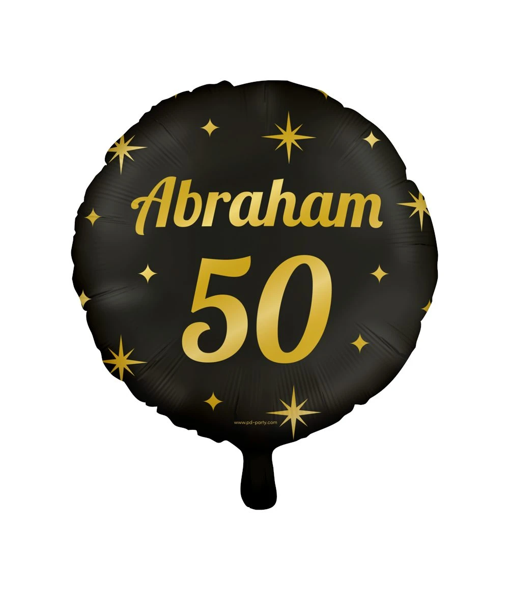 Folie Ballon Abraham 50 - Afbeelding 2
