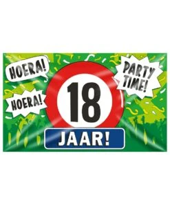 Gevel Vlag 18 Jaar Op=Op