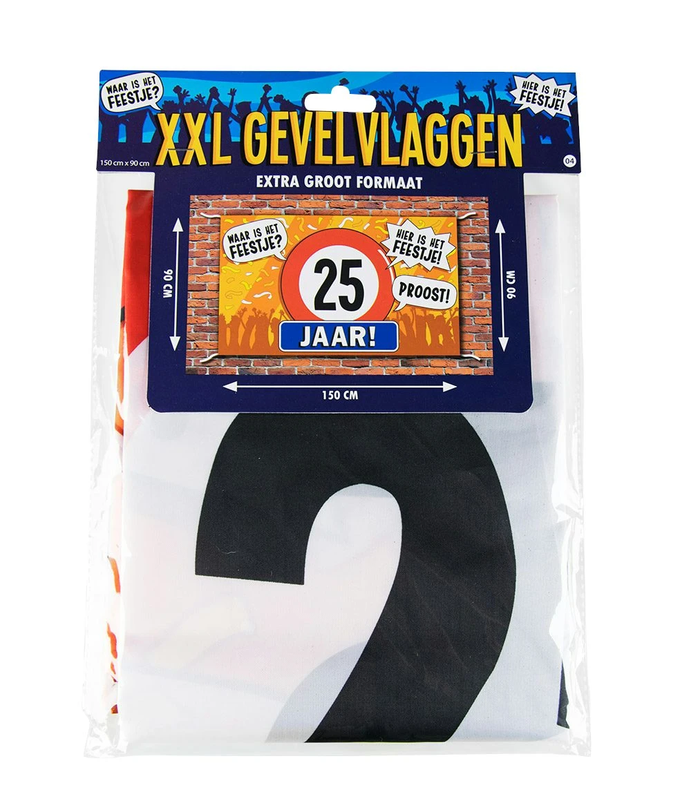 Gevel Vlag 25 Jaar Op=Op - Afbeelding 2