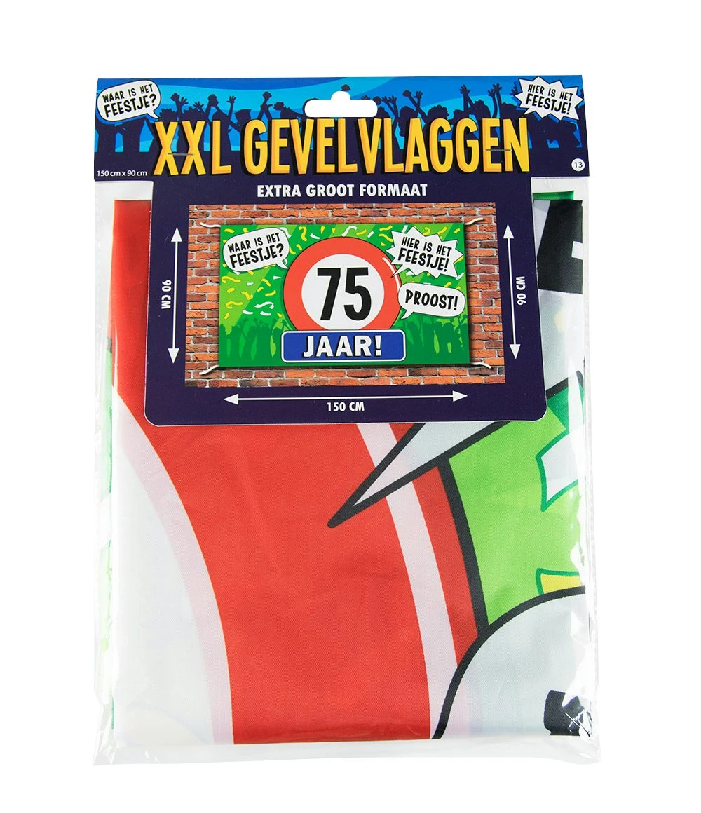 Gevel Vlag 75 Jaar Op=Op - Afbeelding 2