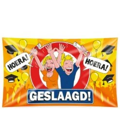 Gevel Vlag Geslaagd Op=Op