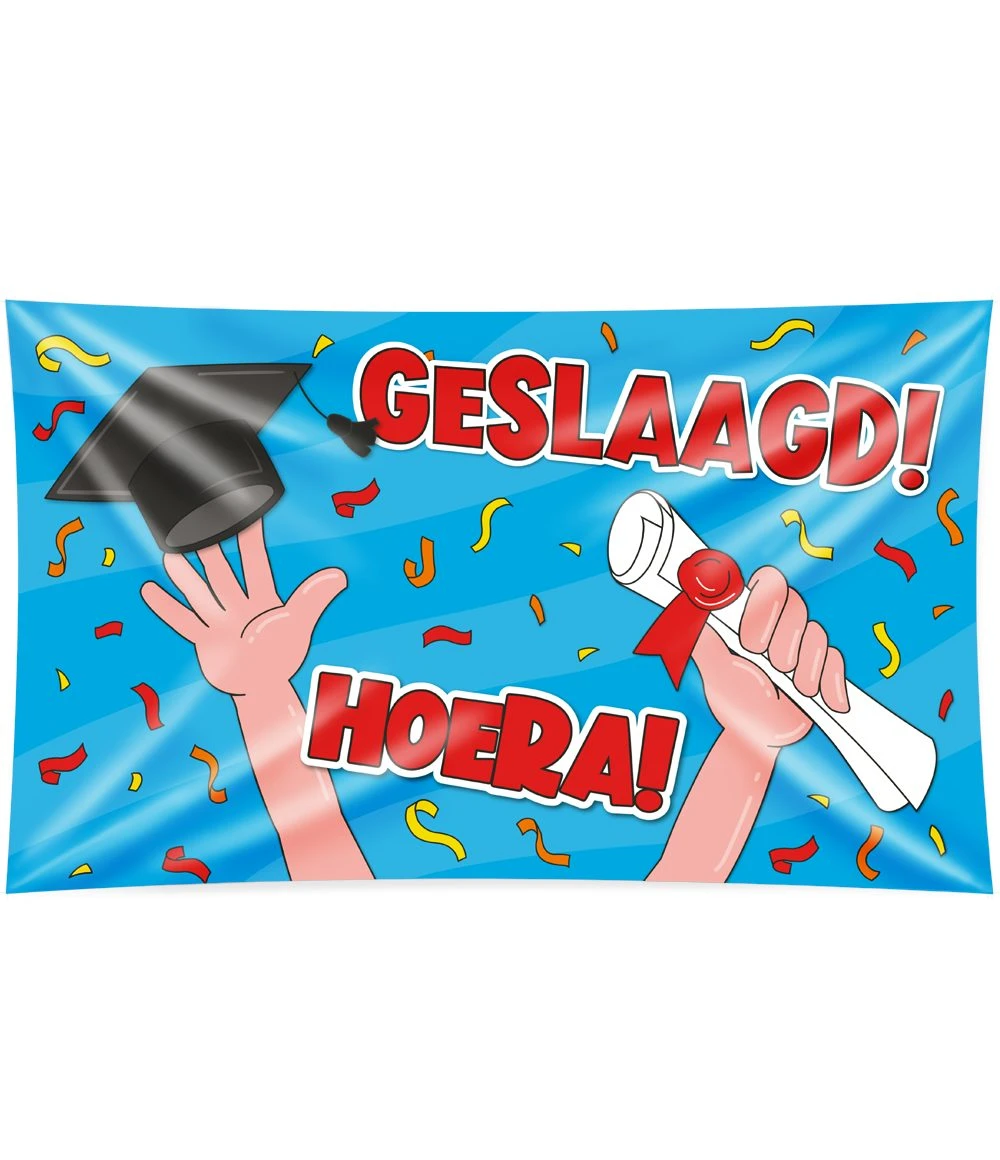 Gevel Vlag Geslaagd School Op=Op