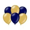 Ballonnen Metallic Gold En Blauw 6 Stuks