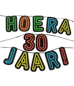 Neon Slinger Hoera 30 Jaar! OP=OP