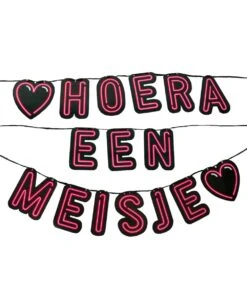 Neon Slinger Hoera Een Meisje OP=OP