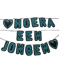 Neon Slinger Hoera Een Jongen OP=OP