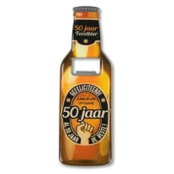 Bieropener Gefeliciteerd 50 Jaar Op=Op