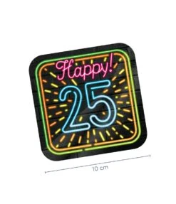 Neon Onderzetters 25 Jaar OP=OP