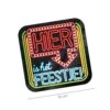 Neon Onderzetters Hier Is Het Feestje OP=OP