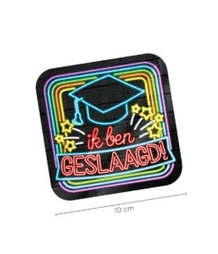 Neon Onderzetters Geslaagd OP=OP