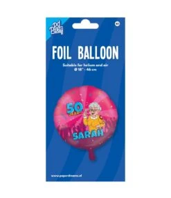 Folie Ballon Sarah Cartoon