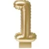 Folieballonkaars Goud 1