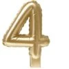 Folieballonkaars Goud 4