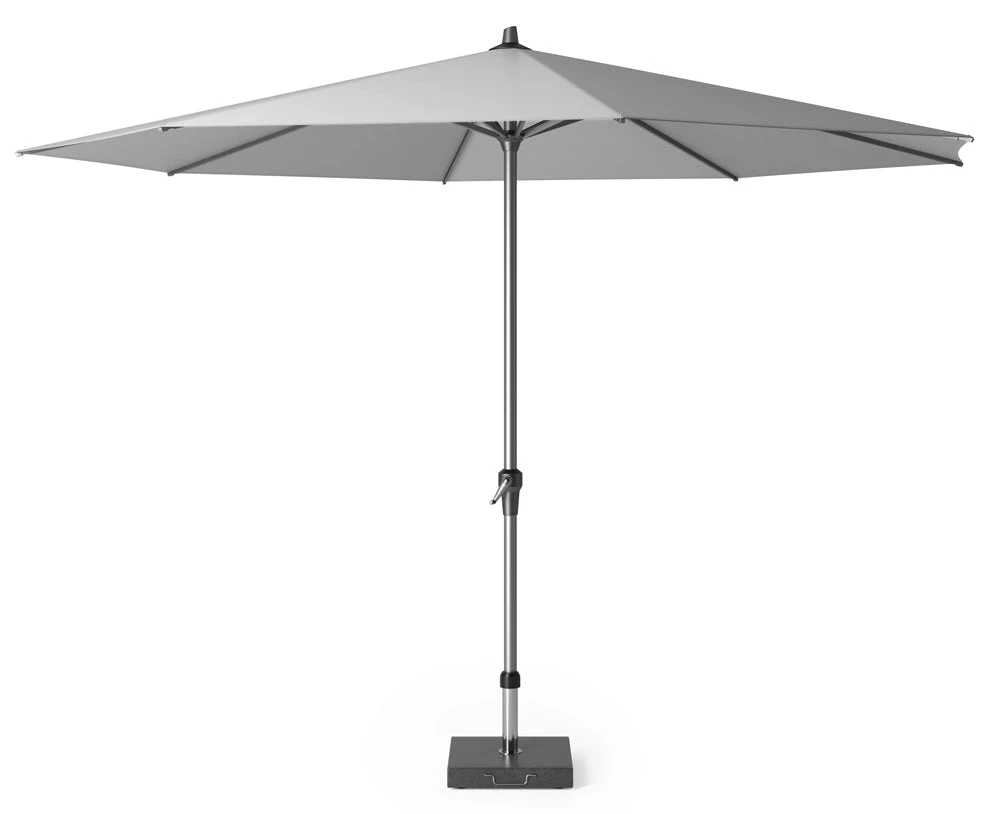 Platinum Riva Parasol 350 Cm Rond Licht Grijs
