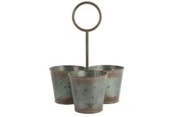 Bloempot Drieling Ro Jack Zink-L23B23H30CM