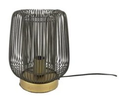 Tafellamp E27 Rond Perry S Zwart