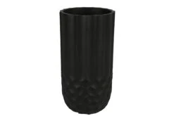 Decostar Countryfield Bloempot Hoog Rond Jiska XL Zwart