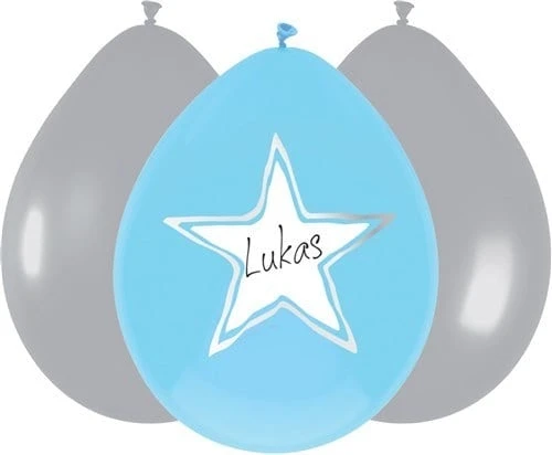 Ballonnen 6 Stuks Jongen