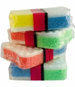 Multy Badsponsen 2 Stuks Gemengede Kleuren