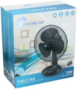 Tafelventilator 30cm Zwart 38W