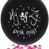 Ballon Met Roze Confetti HIJ OF ZIJ Gender Reveal