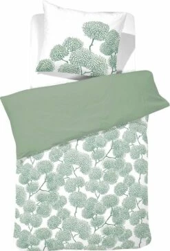 Cinderella Dekbedovertrekset Katoen 140x200/220 Branche Green
