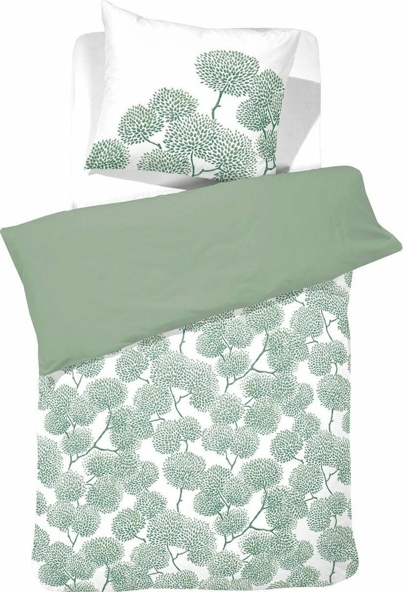 Cinderella Dekbedovertrekset Katoen 140x200/220 Branche Green