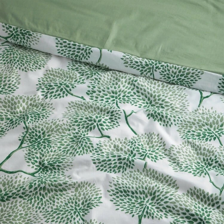 Cinderella Dekbedovertrekset Katoen 140x200/220 Branche Green - Afbeelding 3
