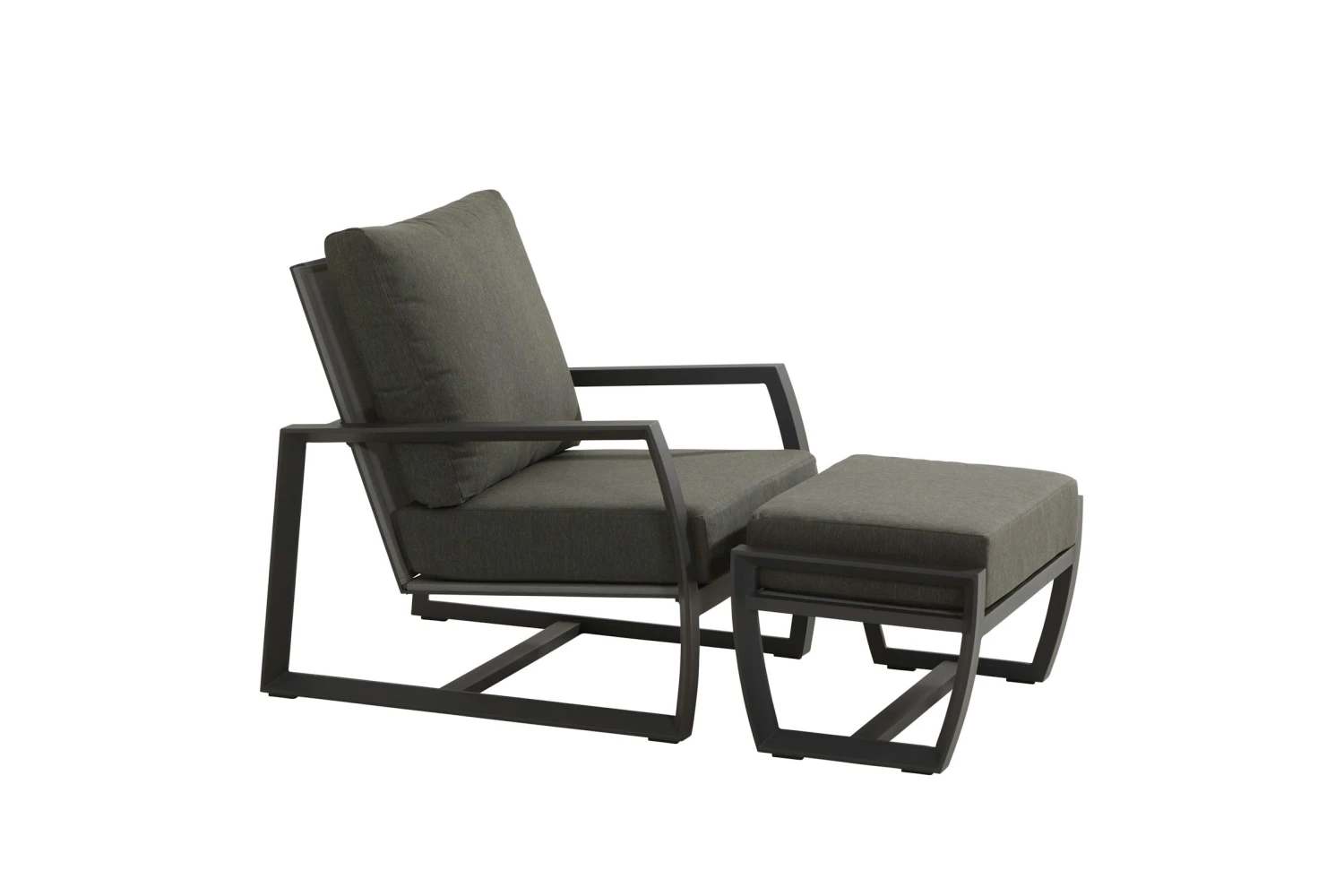 New Mauritius Lounge Tuinstoel Met Voetenbank