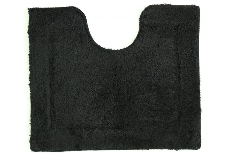 Toiletmat 50 X 60 Cm Uni Zwart