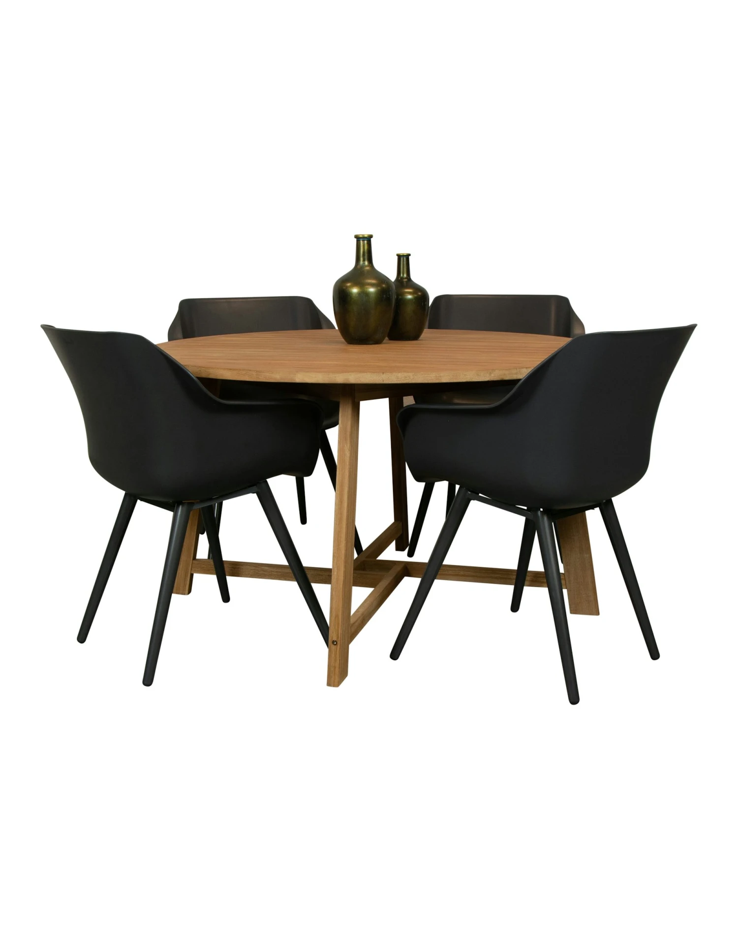 Alexander Teak Tuintafel 130 Rond Met Sophie Studio Dining Tuinstoel - Afbeelding 2