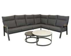 Qopps Amon Loungehoek Met Sprog Koffietafel Set