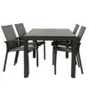 Qopps Colby Tuintafel 180 Met 4 Tuinstoelen Tampa
