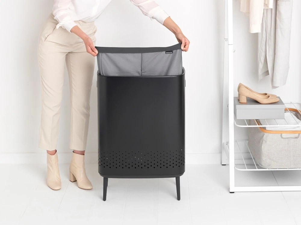 Brabantia Wasbox Hi 2 X 45 Liter - Matt Black - Afbeelding 15