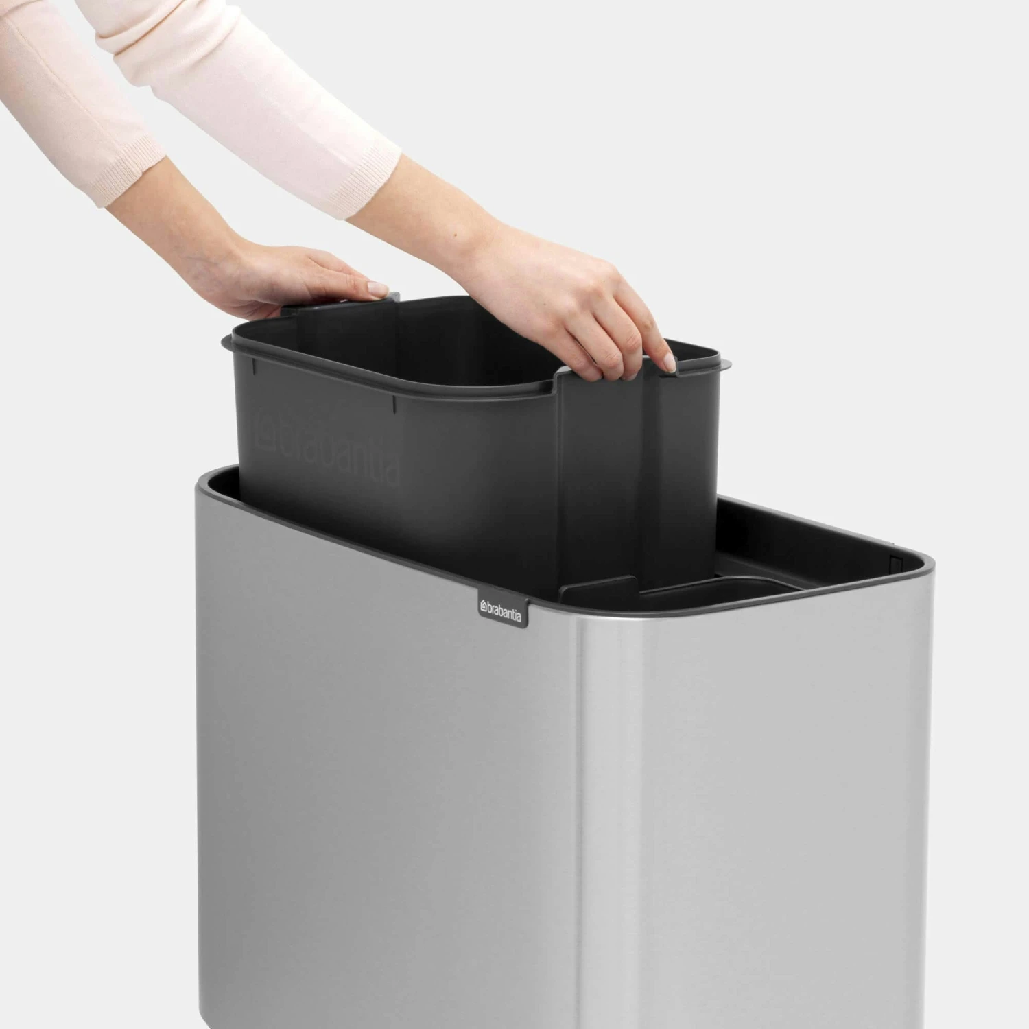 Brabantia Bo Touch Bin 11+23 Liter Matt Steel FPP - Afbeelding 6