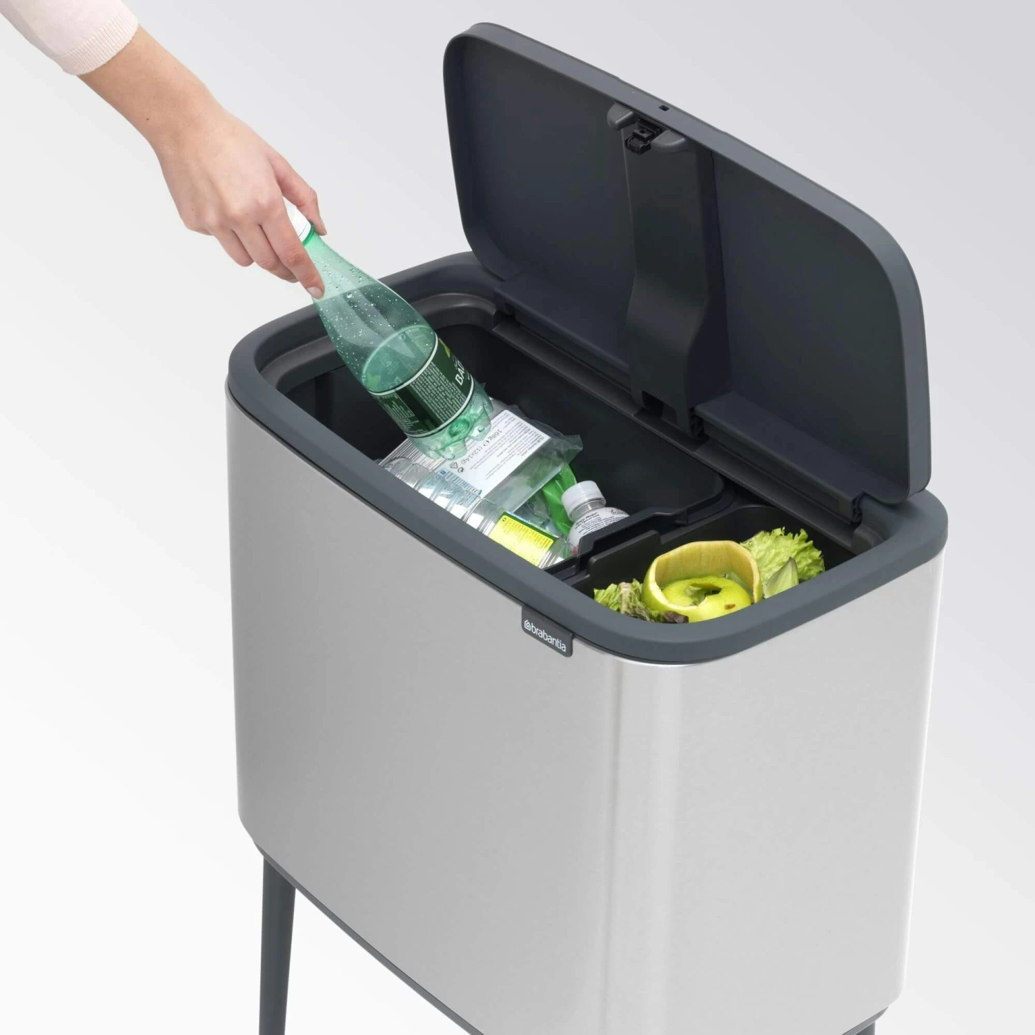 Brabantia Bo Touch Bin 11+23 Liter Matt Steel FPP - Afbeelding 7