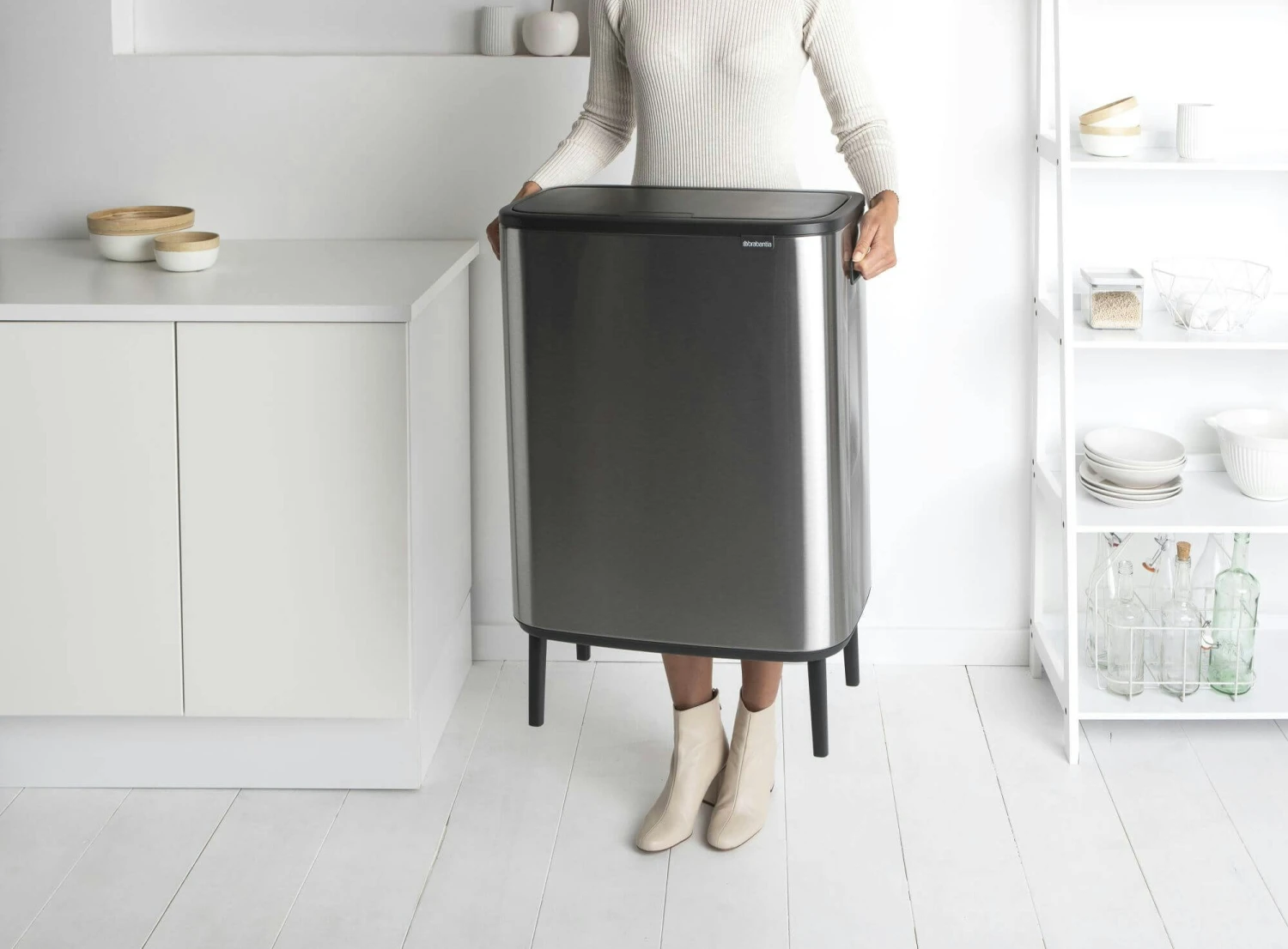 Brabantia Bo Touch Bin Hi 2x30 Liter Matt Steel Fingerprint Proof - Afbeelding 12
