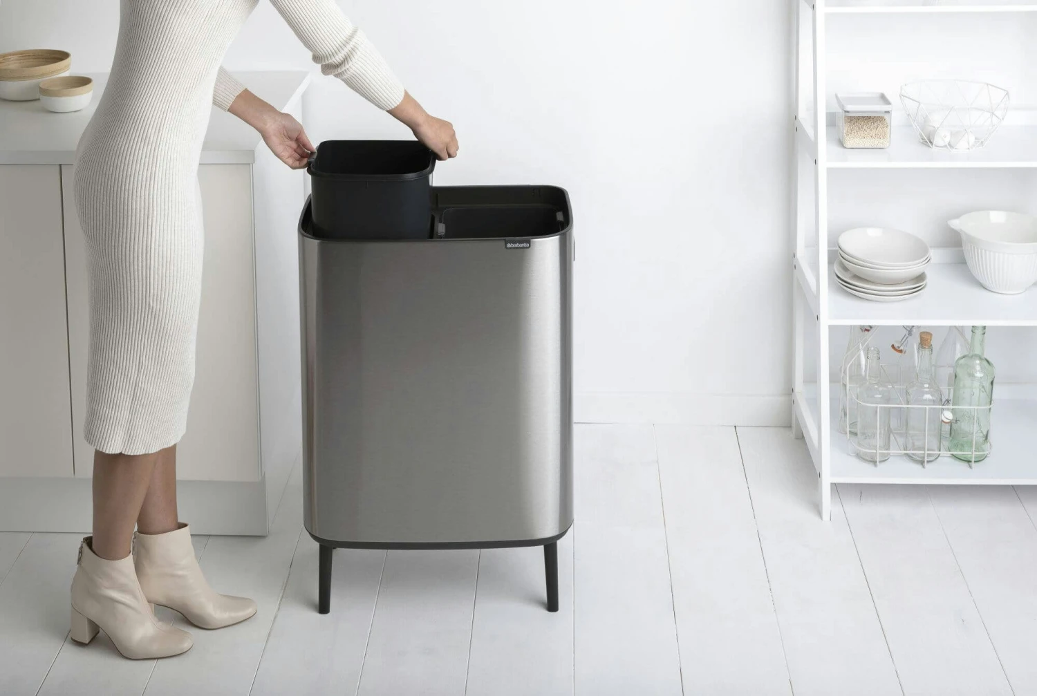 Brabantia Bo Touch Bin Hi 2x30 Liter Matt Steel Fingerprint Proof - Afbeelding 11