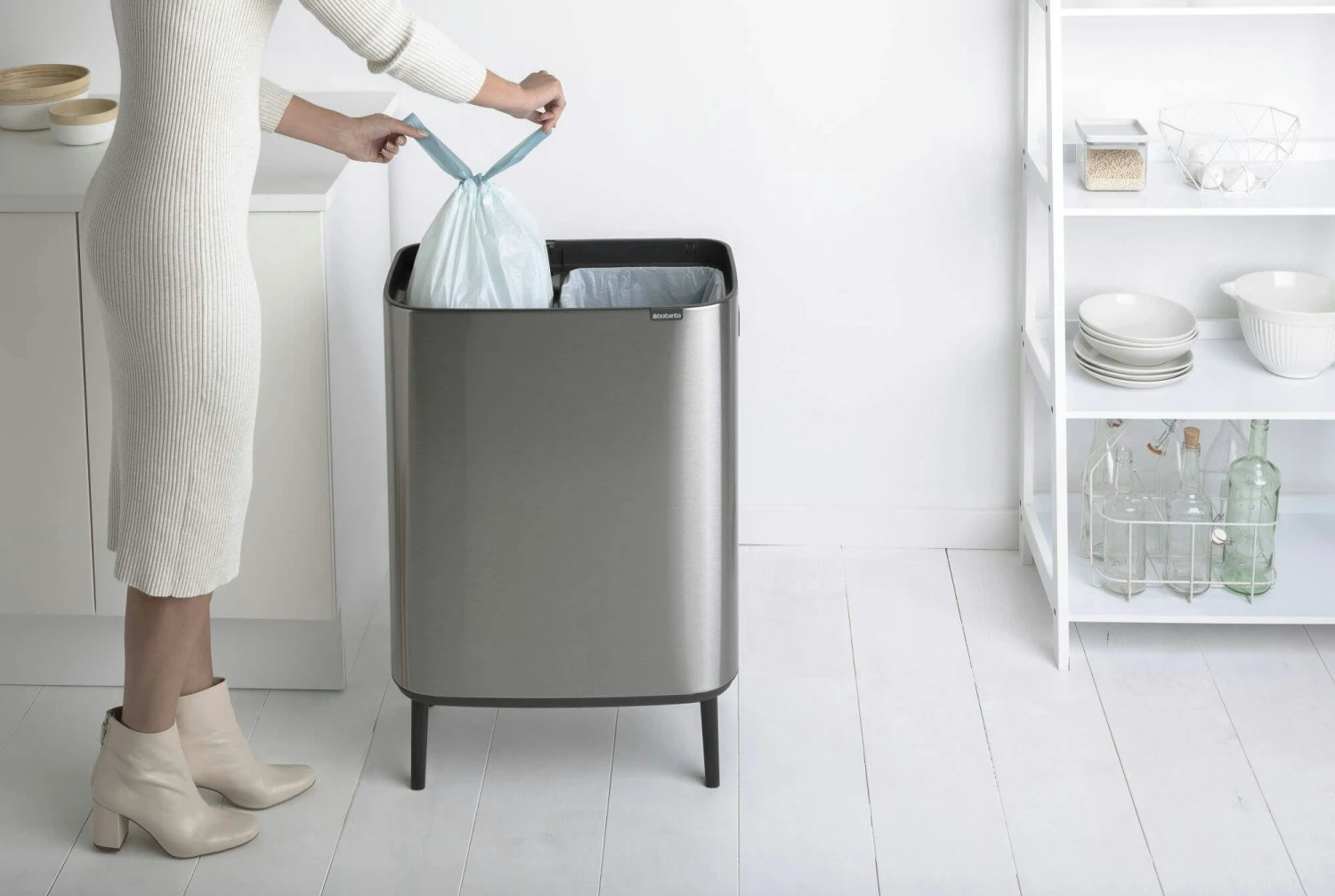Brabantia Bo Touch Bin Hi 2x30 Liter Matt Steel Fingerprint Proof - Afbeelding 10