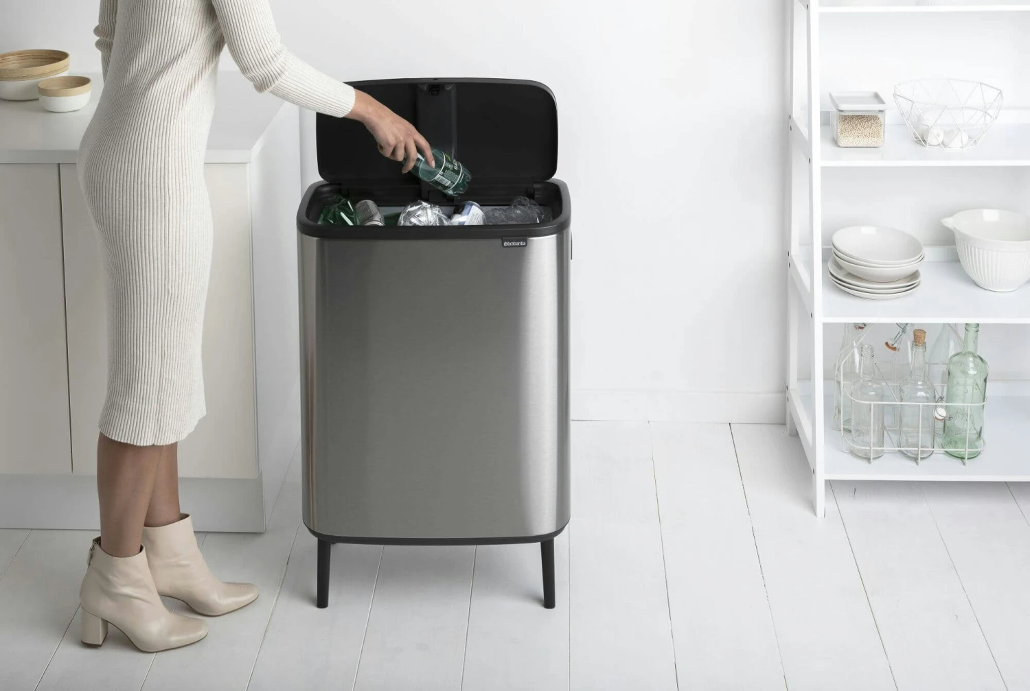 Brabantia Bo Touch Bin Hi 60 Liter Matt Steel Fingerprintproof - Afbeelding 12