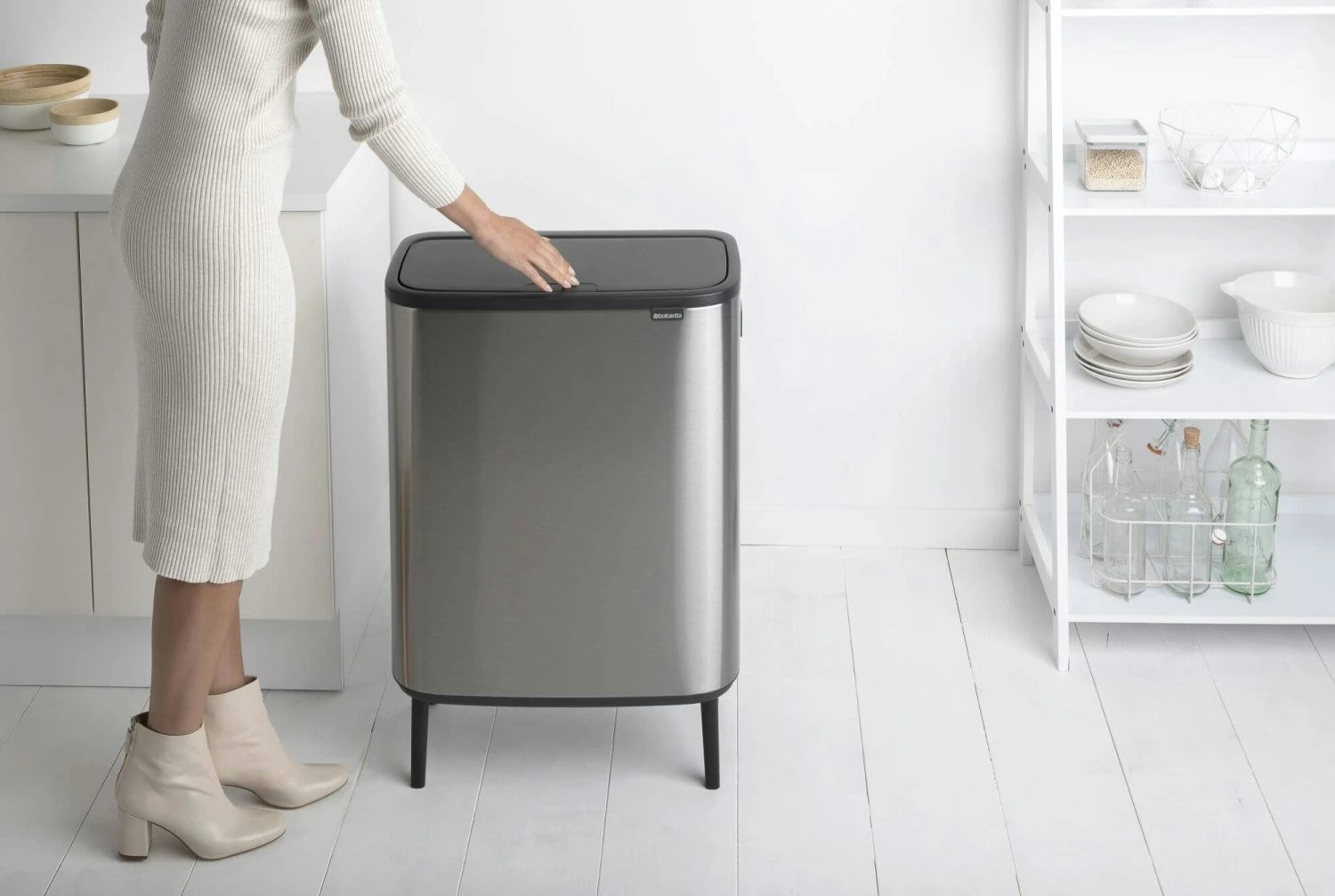 Brabantia Bo Touch Bin Hi 60 Liter Matt Steel Fingerprintproof - Afbeelding 11