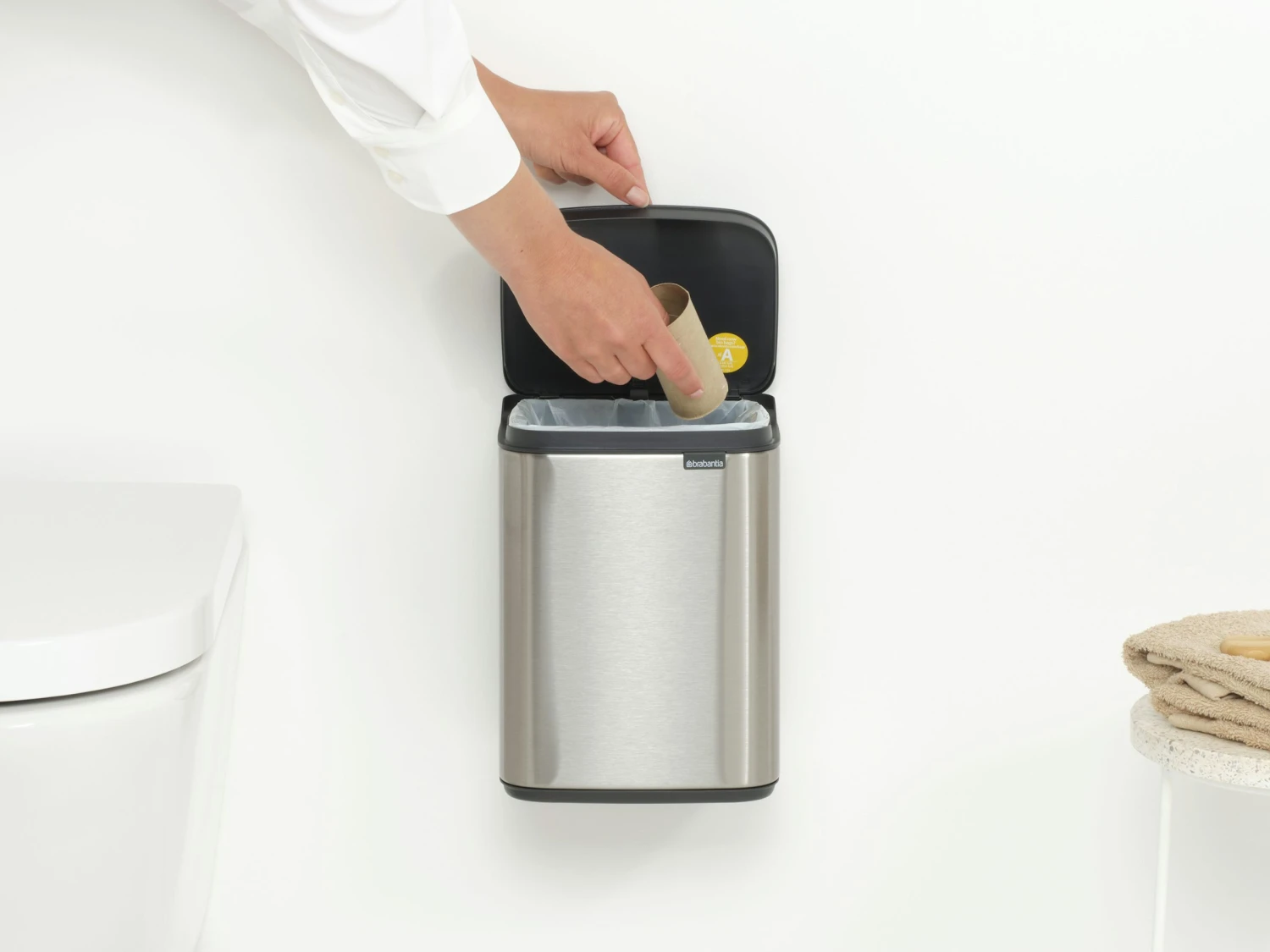 Brabantia Bo Touch Bin 4 Liter Met Kunststof Binnenemmer Matt Steel Fpp - Afbeelding 8